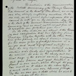 a page of handwritten text