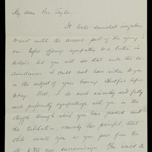 a page of handwritten text