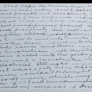 a page of handwritten text