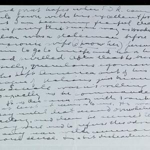 a page of handwritten text