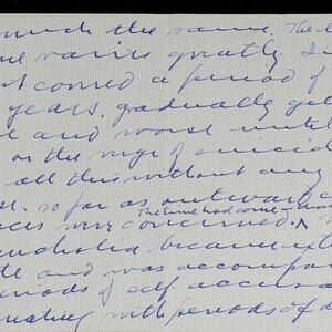 a page of handwritten text