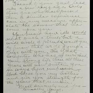 a page of handwritten text