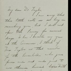a page of handwritten text