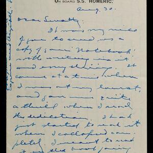 a page of handwritten text