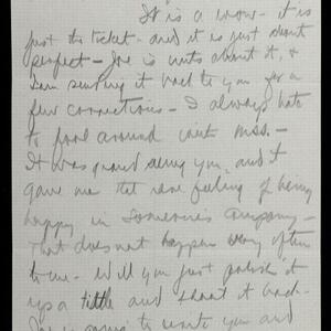 a page of handwritten text