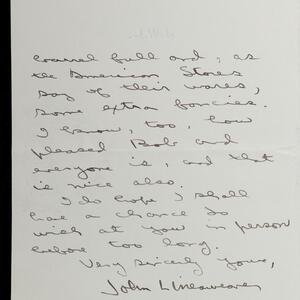 a page of handwritten text