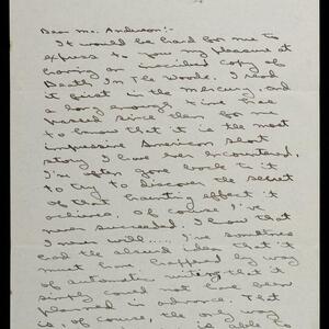 a page of handwritten text
