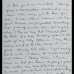 a page of handwritten text
