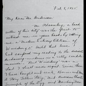 a page of handwritten text