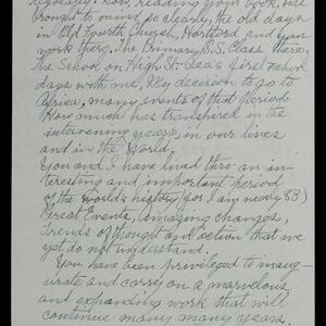 a page of handwritten text