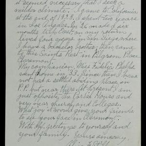 a page of handwritten text