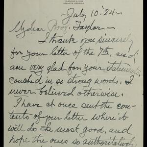 a page of handwritten text
