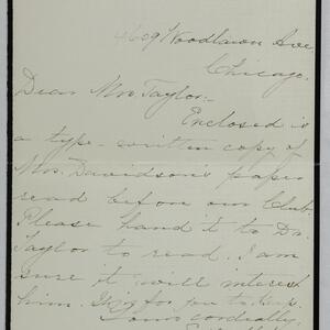 a page of handwritten text