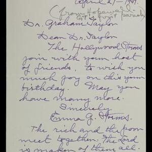 a page of handwritten text
