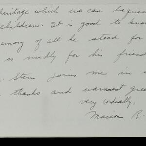 a page of handwritten text