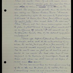 a page of handwritten text