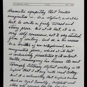 a page of handwritten text