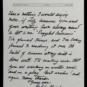 a page of handwritten text