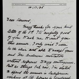 a page of handwritten text