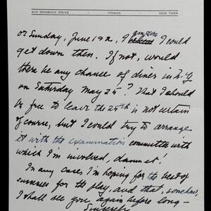 a page of handwritten text