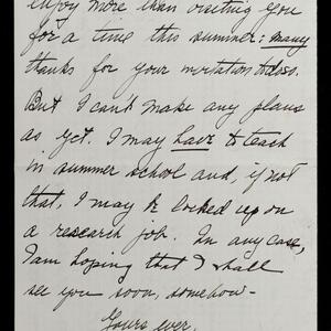 a page of handwritten text