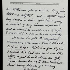 a page of handwritten text