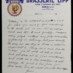a page of handwritten text