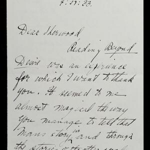 a page of handwritten text