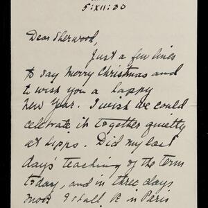 a page of handwritten text