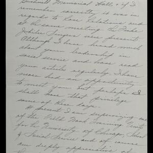 a page of handwritten text
