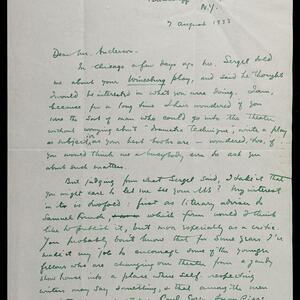 a page of handwritten text