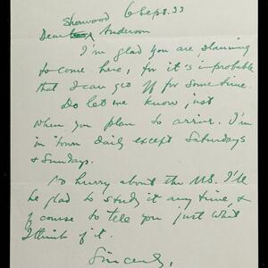 a page of handwritten text