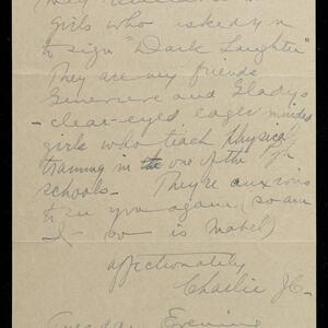 a page of handwritten text