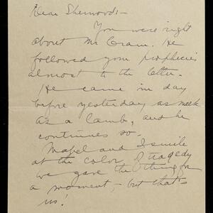 a page of handwritten text