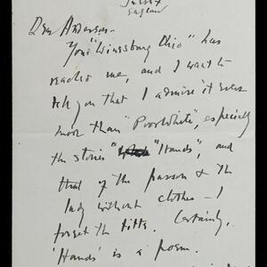 a page of handwritten text
