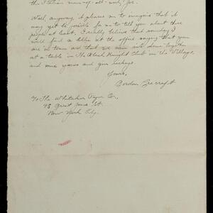 a page of handwritten text