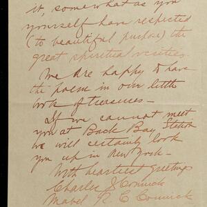 a page of handwritten text