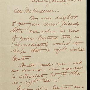 a page of handwritten text