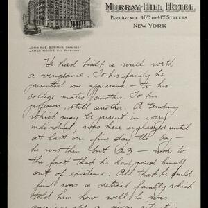 a page of handwritten text
