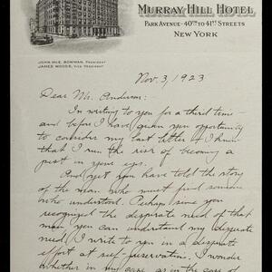 a page of handwritten text
