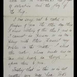 a page of handwritten text