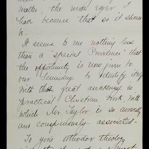 a page of handwritten text