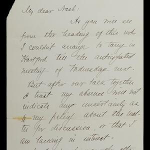 a page of handwritten text