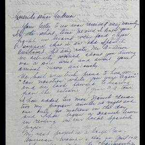 a page of handwritten text