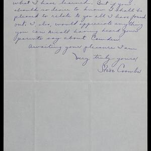 a page of handwritten text