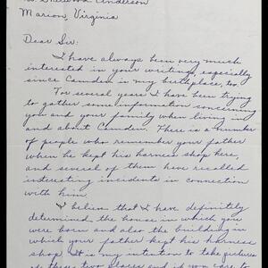 a page of handwritten text