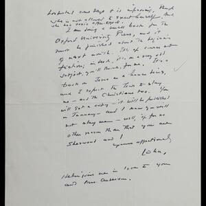 a page of handwritten text