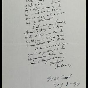 a page of handwritten text