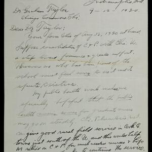 a page of handwritten text