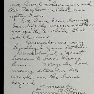 a page of handwritten text